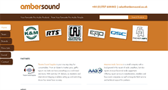 Desktop Screenshot of ambersound.co.uk