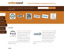 Tablet Screenshot of ambersound.co.uk